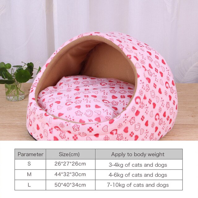 Pet Dog House Winter Warm Mat Breathable Cave Basket Soft Pet Sofa Non-slip Bed Nest For Cats Dogs Pets Deep Sleeping Supplies-9