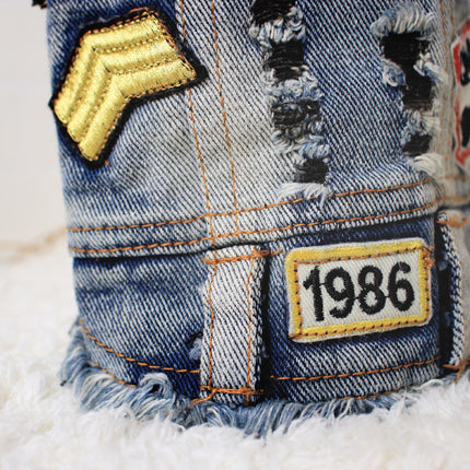 Hundekleidung Jeansweste