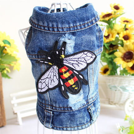 Denim-Frühlings Hunde -Jacke