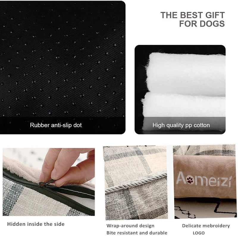 Big Dog Bed Removable Pet Sofa Bed For Small Medium Big Dogs Washable Cat House Mats Soft Pet Sleeping Beds Dog Accessories-3