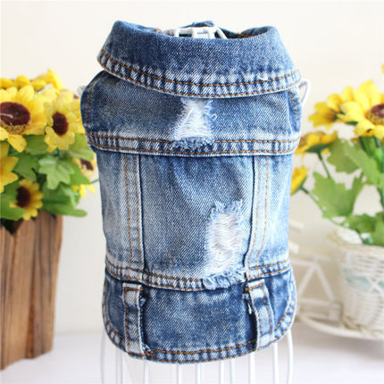 Denim-Frühlings Hunde -Jacke