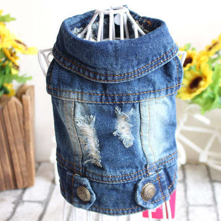 Denim-Frühlings Hunde -Jacke