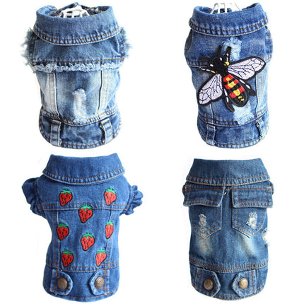 Denim-Frühlings Hunde -Jacke