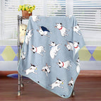 Bull Terrier Blue / 100x75cm
