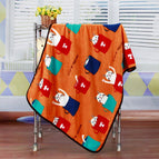 Teacup Cat Orange / 100x75cm