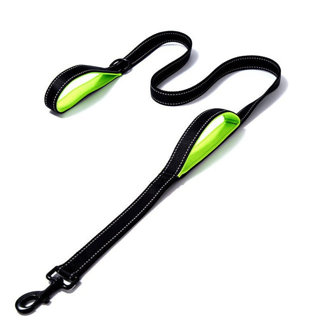 Haustierprodukte Hundeleine, doppelt verdickte, reflektierende Hundeleine aus Nylon - Bud and Sunny