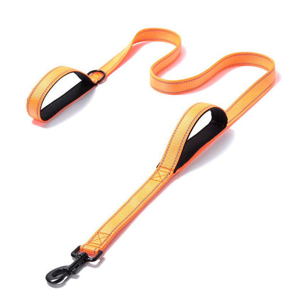 Haustierprodukte Hundeleine, doppelt verdickte, reflektierende Hundeleine aus Nylon - Bud and Sunny
