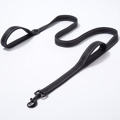 Haustierprodukte Hundeleine, doppelt verdickte, reflektierende Hundeleine aus Nylon - Bud and Sunny