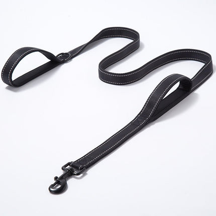 Haustierprodukte Hundeleine, doppelt verdickte, reflektierende Hundeleine aus Nylon - Bud and Sunny