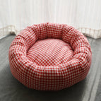 Pink plaid / L